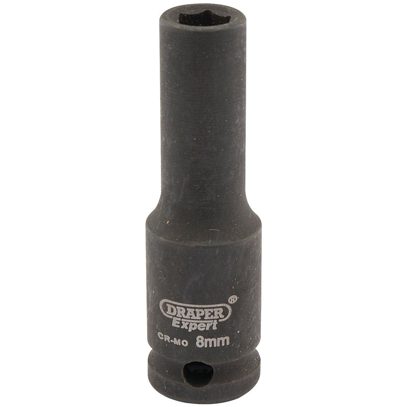 Draper Expert HI-TORQ 6 Point Deep Impact Socket, 3/8" Sq. Dr., 8mm Draper - Dynamic Drive