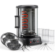 Baridi Vertical 360 Rotisserie Smokeless Grill 21L Capacity DH216 Baridi - Dynamic Drive