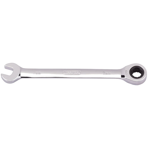 Draper Metric Ratcheting Combination Spanner, 7mm 31004 Draper - Dynamic Drive