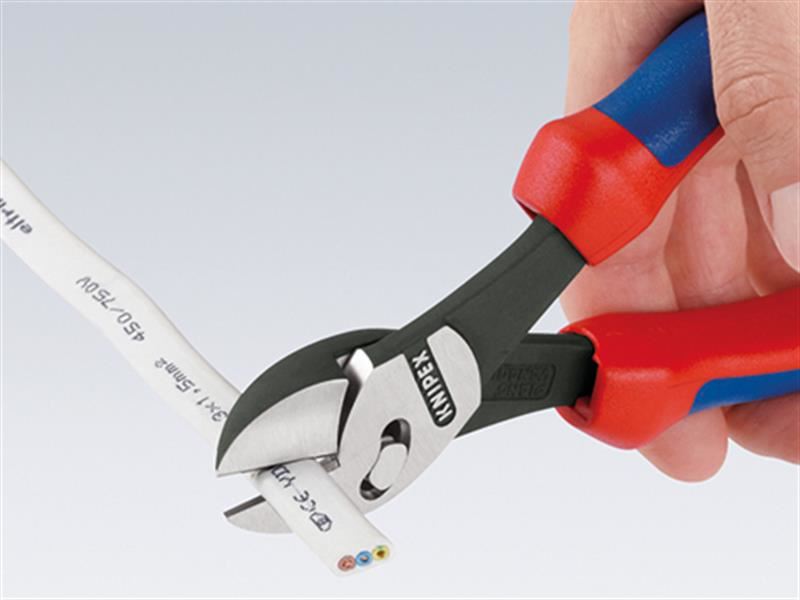 Knipex TwinForce® Diagonal Cutters Multi-Component Grip 180mm Knipex - Dynamic Drive