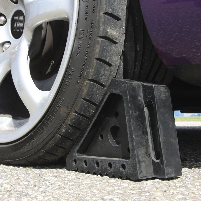 Sealey Rubber Wheel Chocks Pair WC01 Sealey - Dynamic Drive
