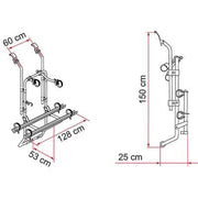 Fiamma Carry Bike Ford Transit 2000 - 2011 Single Door 2 Bike Cycle Bicycle Carrier Fiamma - Dynamic Drive
