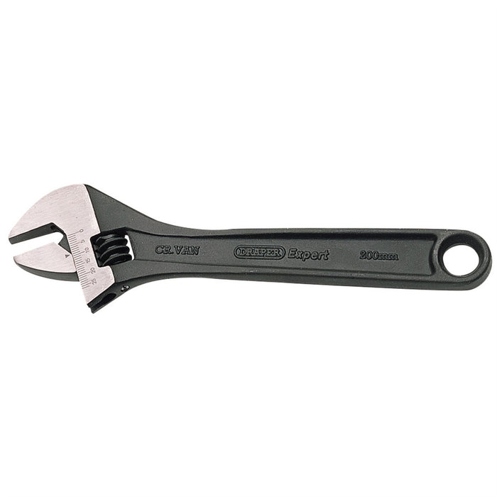 Draper Crescent-Type Adjustable Wrench with Phosphate Finish, 200mm 52680 Draper - Dynamic Drive