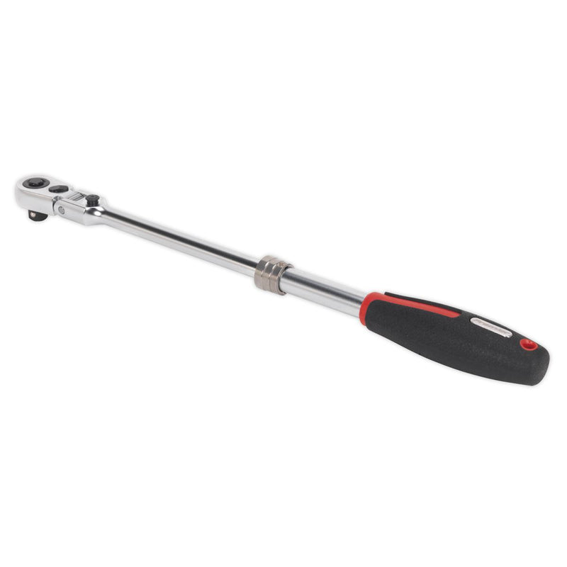 Sealey Ratchet Wrench 3/8"Sq Drive Flexi-Head Extendable Platinum Series AK8983 Sealey - Dynamic Drive