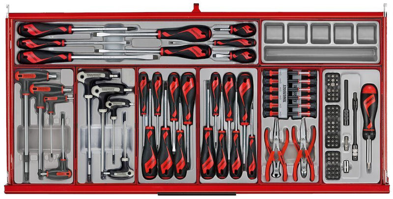 Teng Tools 37" PRO35™ roller cabinet tool kit 595 pieces red Town Tools - Dynamic Drive