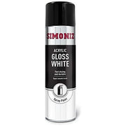 4x Simoniz Large Gloss White Acrylic Aerosol Auto Car Spray Paint 500ml SIMP18D Simoniz - Dynamic Drive