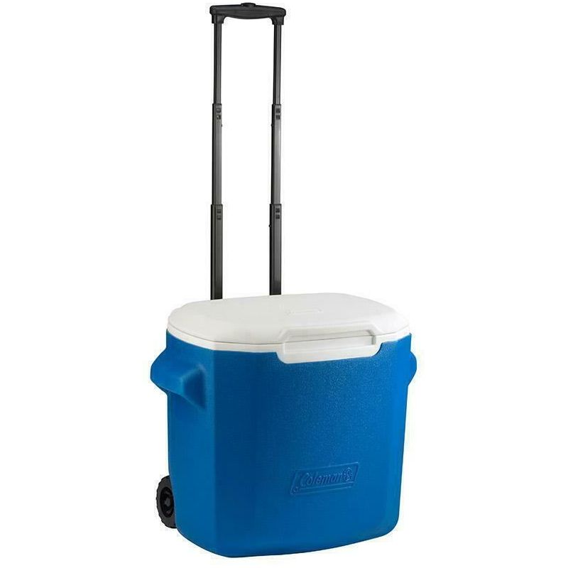 Coleman Cool Box 26 Litre Performance 28QT Wheeled Cooler in Blue Camping Coleman  - Dynamic Drive