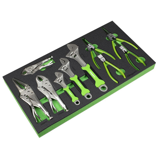Siegen Siegen Adjustable Wrench & Pliers Set with Tool Tray 10pc S01278 Siegen - Dynamic Drive