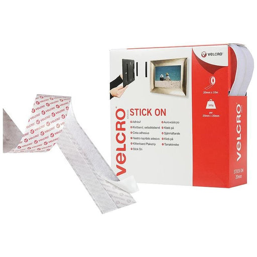 Velcro® Brand VELCRO® Brand Stick On Tape 20mm x 10m White VELCRO® Brand - Dynamic Drive