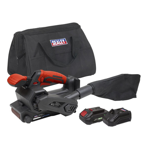 Sealey SV20 Series Cordless Belt Sander Kit 20V 2Ah CP20VBSKIT1 Sealey - Dynamic Drive
