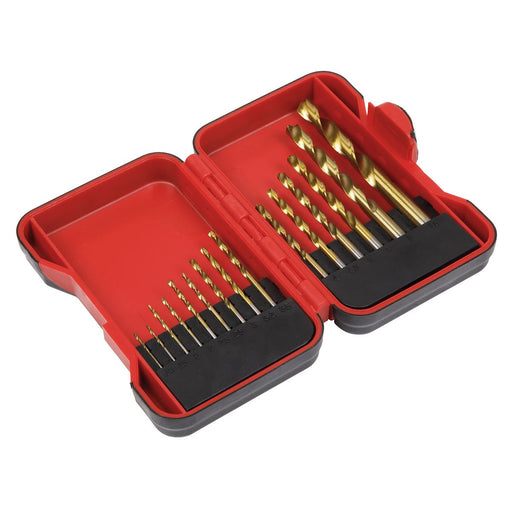 Sealey HSS Drill Bit Set 15pc AK3715HSS Sealey - Dynamic Drive