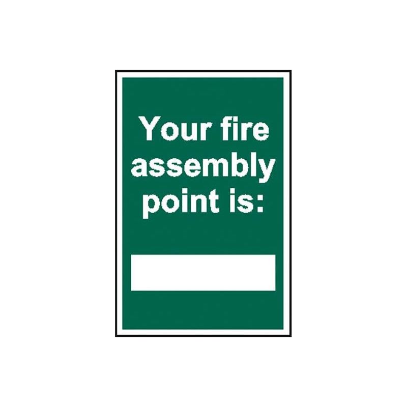 Scan Your Fire Assembly Point is - PVC Sign 200 x 300mm Scan - Dynamic Drive