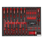 Sealey Tool Tray with Screwdriver Set 72pc TBTP04 Sealey - Dynamic Drive