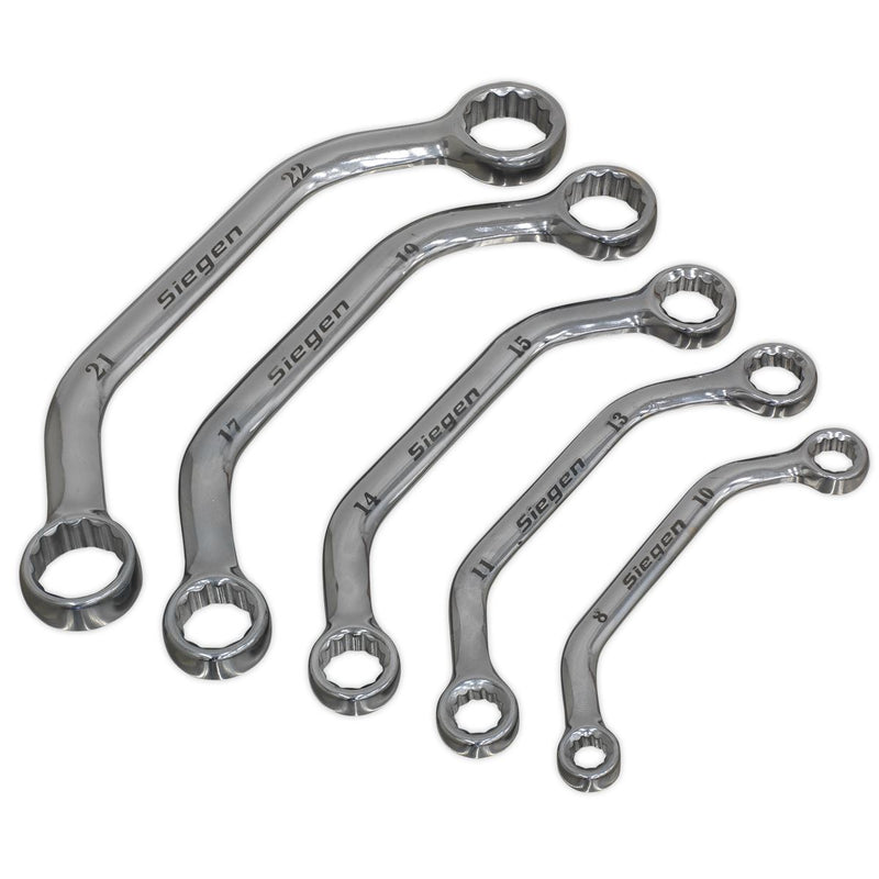 Seigen by Sealey Obstruction Spanner Set 5pc Metric S0716 Seigen by Sealey  - Dynamic Drive