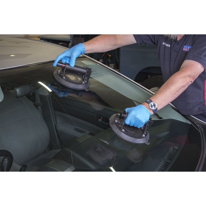 Sealey Heavy Lift Suction Cup with Vacuum Grip Indicator Sealey  - Dynamic Drive