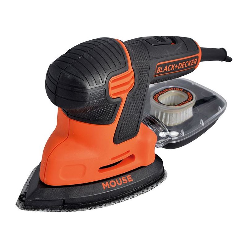 Black + Decker KA2500K-GB Compact Mouse® Sander 120W 240V BLACK + DECKER - Dynamic Drive