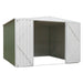 Dellonda Galvanised Steel Metal Garden Shed - Green Dellonda  - Dynamic Drive