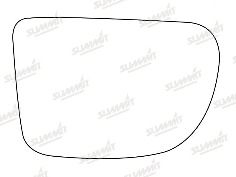 Summit Stick-On Standard Mirror Glass fits Daihatsu Sportrak LHS Summit - Dynamic Drive