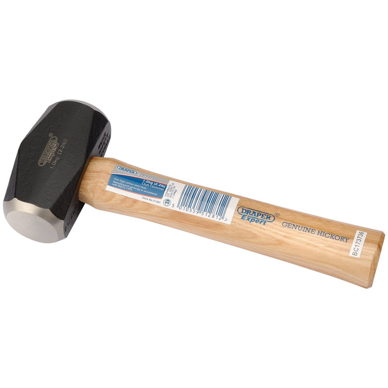 Draper Hickory Shaft Club Hammer, 1kg /2.2lb 51281 Draper - Dynamic Drive