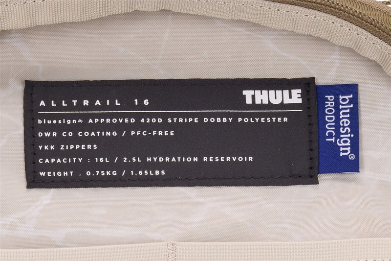 Thule AllTrail hydration pack 16L Faded Khaki tan Thule - Dynamic Drive