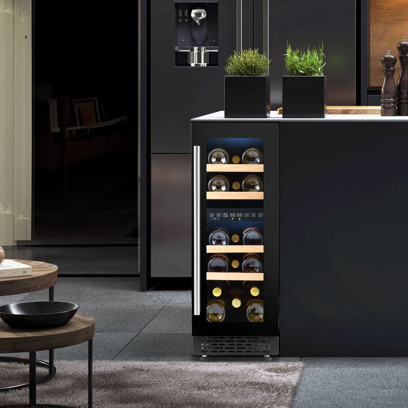 Baridi 17 Bottle Slim Wine Fridge & Cooler 30cm DH204 Baridi - Dynamic Drive