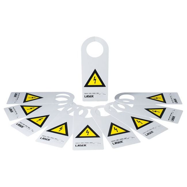Laser Hybrid/EV Warning Sign 10pc 8049 Laser - Dynamic Drive