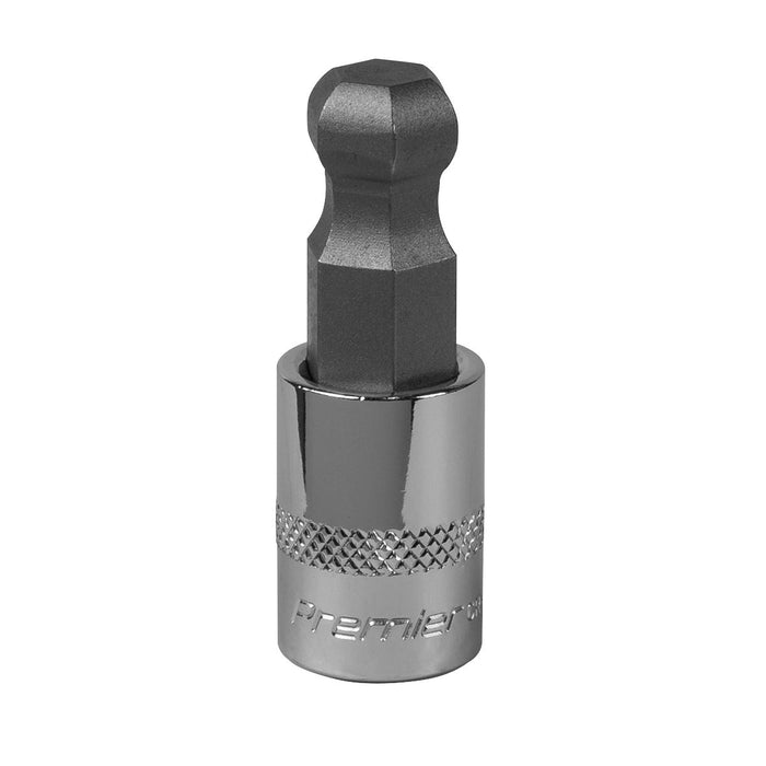 Sealey Ball-End Hex Socket Bit 12mm 3/8"Sq Drive SBBH009 Sealey - Dynamic Drive