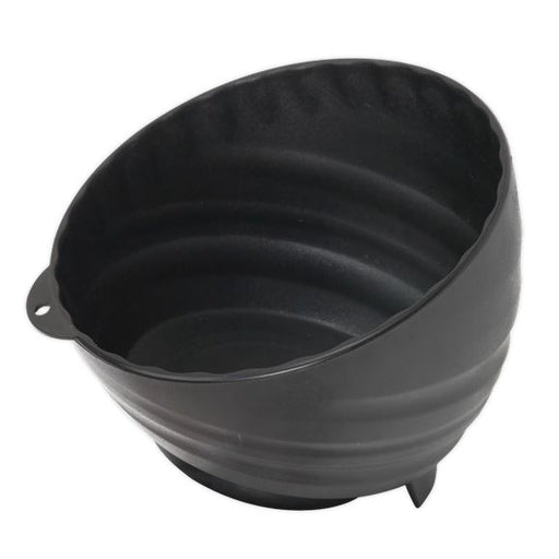 Sealey Magnetic Parts Tray Bowl Dish 150mm Non Marking Small Parts Storage Black Sealey  - Dynamic Drive