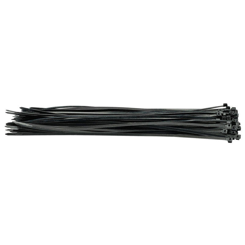 Draper Cable Ties, 4.8 x 400mm, Black (Pack of 100) 70400 Draper - Dynamic Drive