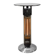 Dellonda Bistro Table with 1600W Heater - Black Stainless Steel Dellonda  - Dynamic Drive