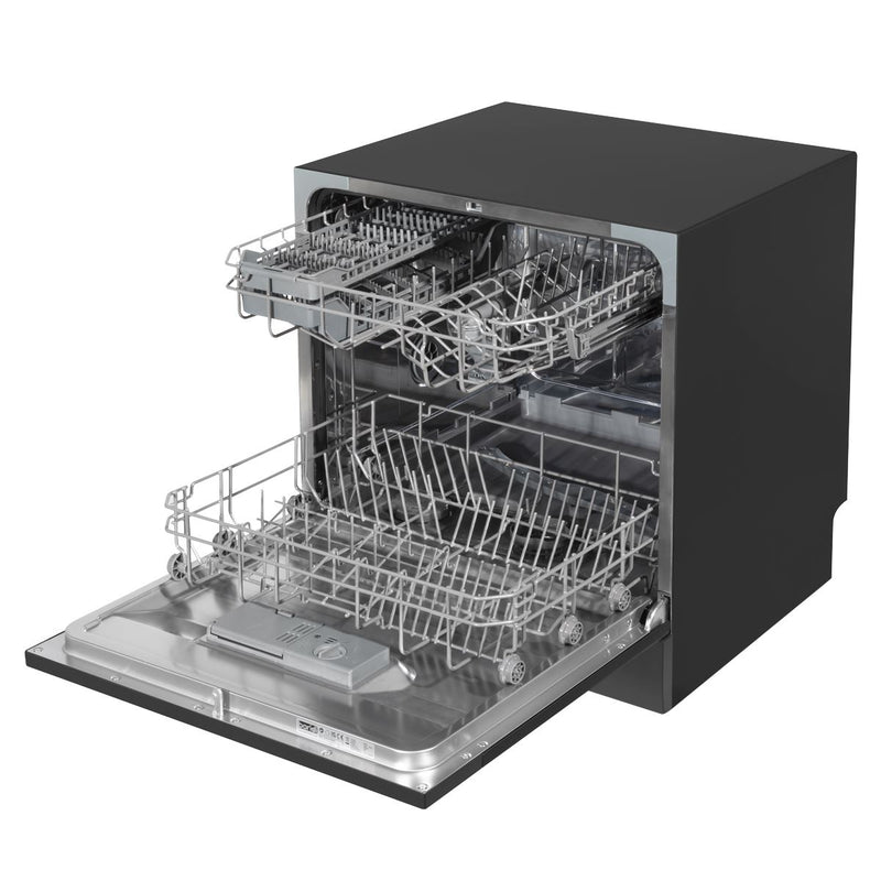 Baridi Tabletop Dishwasher 8 Place Settings 8L Capacity - Black DH88 Baridi - Dynamic Drive