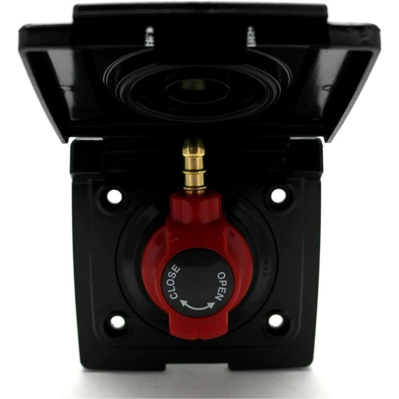 Bullfinch Caravan Black BBQ Gas point and Quick Release Plug in tail connector Bullfinch  - Dynamic Drive