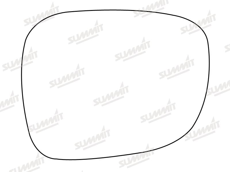 Summit Stick-On Aspheric Mirror Glass fits BMW X1 X3 10 on RHS Summit - Dynamic Drive