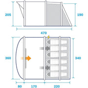 Olympus Air Tent 6 Person Man Inflatable Tent Inc Pump And Carry Bag Olympus  - Dynamic Drive