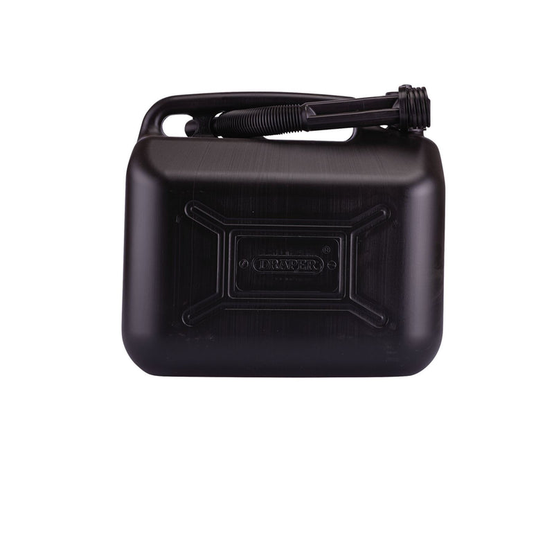 Draper Plastic Fuel Can, 10L, Black 09058 Draper - Dynamic Drive