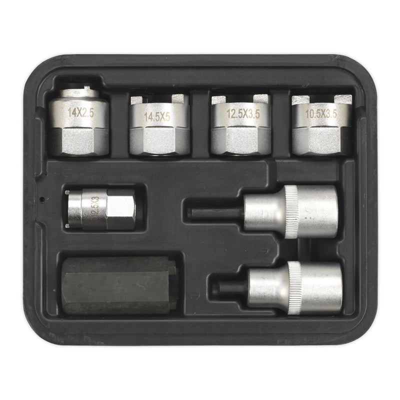 Sealey Strut Nut Set 8pc SX0331 Sealey - Dynamic Drive