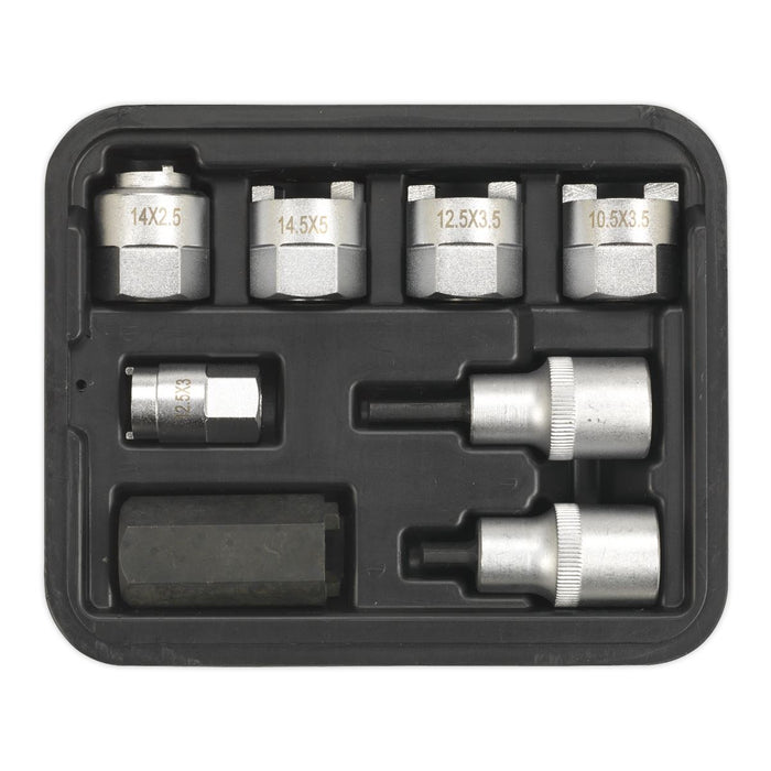 Sealey Strut Nut Set 8pc SX0331 Sealey - Dynamic Drive