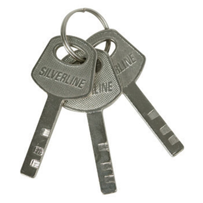 Silverline Steel Padlock Long Shackle 40mm Silverline - Dynamic Drive
