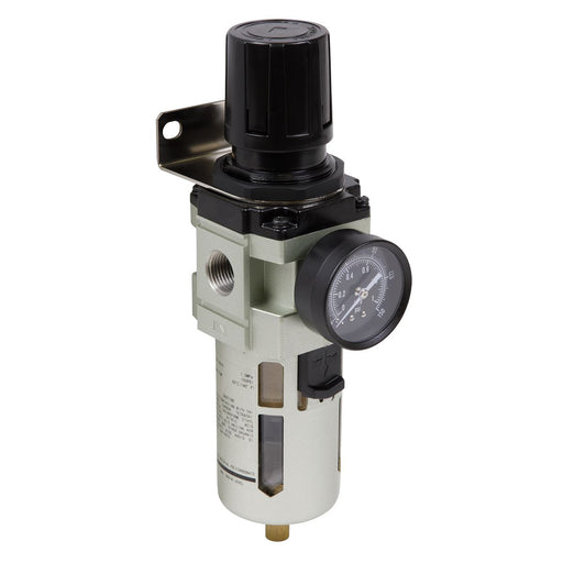 Sealey Air Line Filter Regulator Compressor Water Trap 140cfm Airflow 1/2" BSP Sealey  - Dynamic Drive