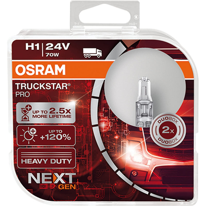 Osram TRUCKSTAR PRO H1 halogen headlamp, 64155TSP-HCB, 24 V commercial vehicle, Osram - Dynamic Drive