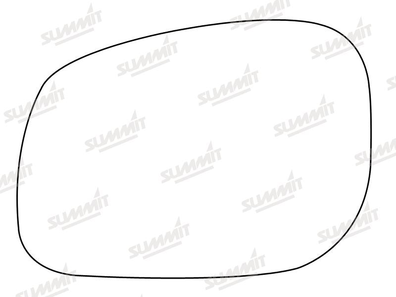 Summit Stick-On Standard Mirror Glass fits Land Rover Freelander 98 on LHS Summit - Dynamic Drive