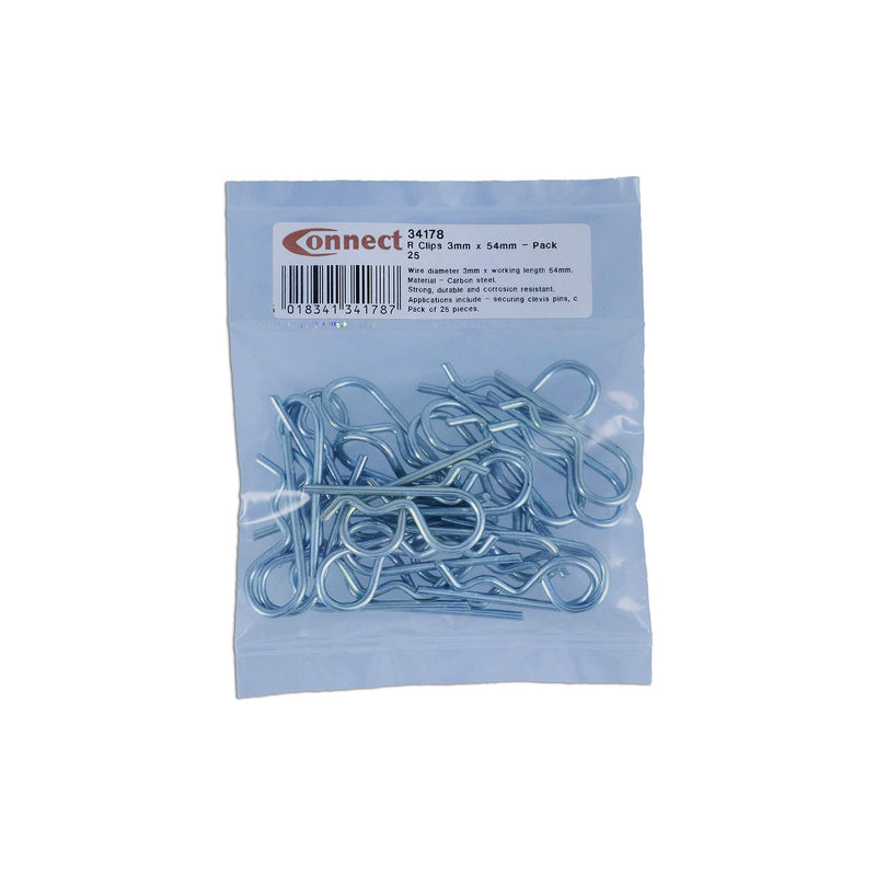 Connect R Clips 3mm x 54mm 25pc 34178 Tool Connection - Dynamic Drive