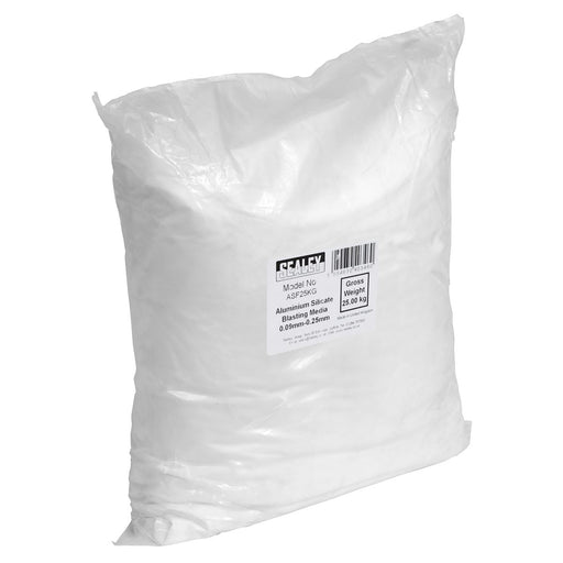 Sealey Aluminium Silicate Blasting Media 0.09mm-0.25mm ASF25KG Sealey - Dynamic Drive