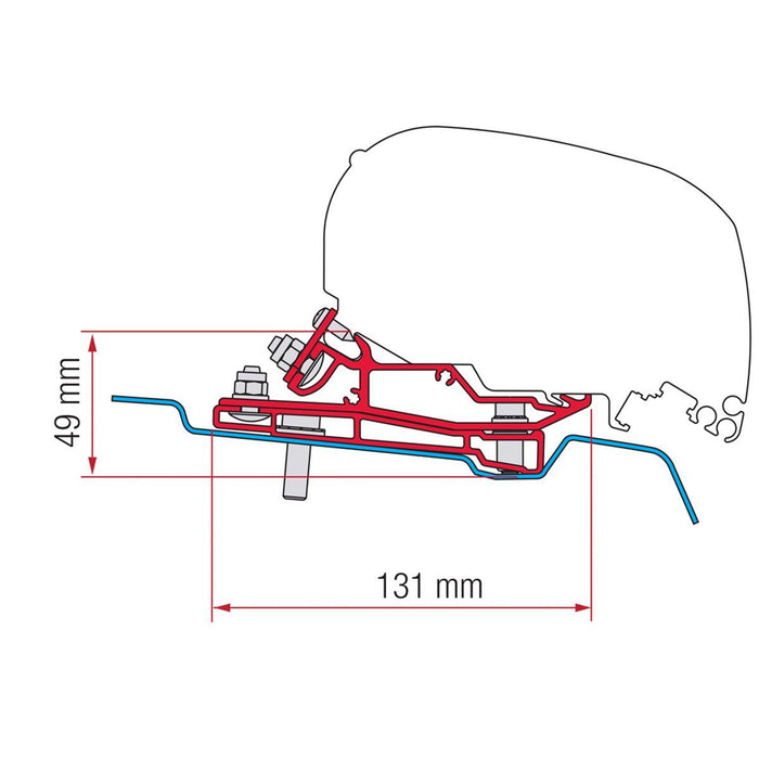 Fiamma Adapter Kit for Ford Transit H3 RVs Fiamma - Dynamic Drive
