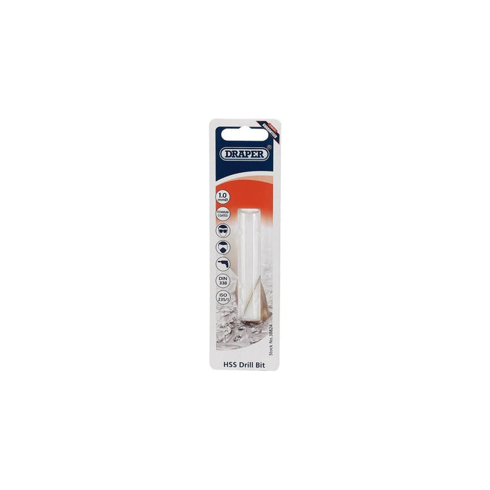 Draper HSS Titanium Drill Bit, 3.5mm 38830 Draper - Dynamic Drive