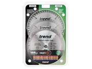 Trend CraftPro Plunge Saw Blade 160 x 20mm x 24T/48T (Pack 3) Trend - Dynamic Drive