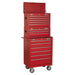 Sealey Topchest Mid-Box & Rollcab 14 Drawer Stack Red AP22STACK Sealey - Dynamic Drive