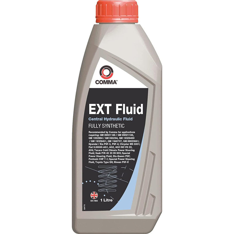 Comma EXT Fully Synthetic CHF Central Hydraulic Power Steering Fluid 1 Litre 1L Comma  - Dynamic Drive