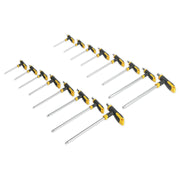 Siegen 16pc T-Handle Trx Star Security & Ball End Hex Key Set Short Long Shafts Siegen  - Dynamic Drive