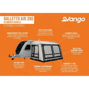 Vango Balletto Air 390 Elements Shield Caravan Awning Vango - Dynamic Drive